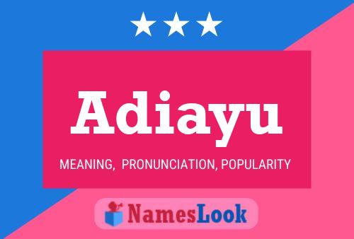 Adiayu Name Poster