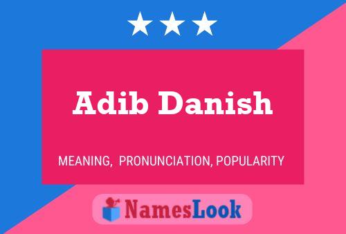 Adib Danish Name Poster