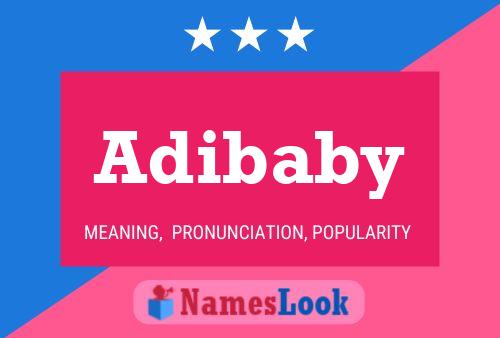 Adibaby Name Poster