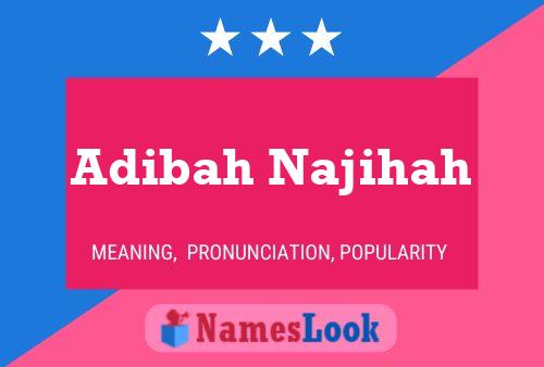 Adibah Najihah Name Poster