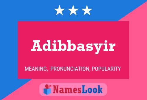 Adibbasyir Name Poster