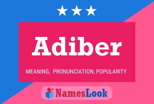 Adiber Name Poster