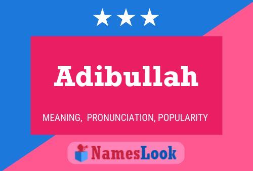 Adibullah Name Poster