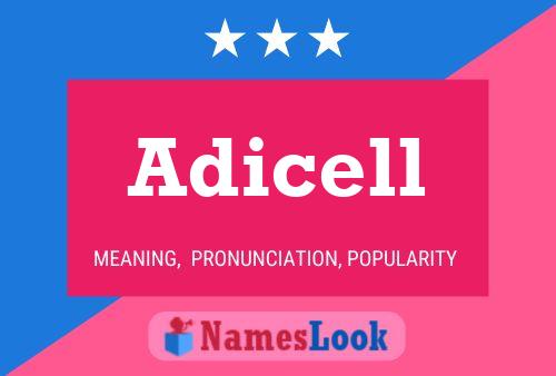 Adicell Name Poster