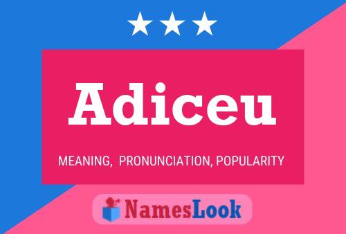 Adiceu Name Poster