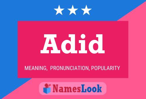 Adid Name Poster