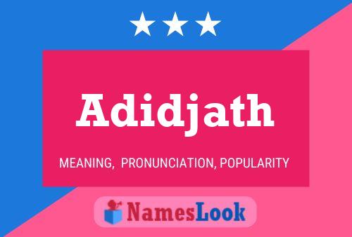 Adidjath Name Poster