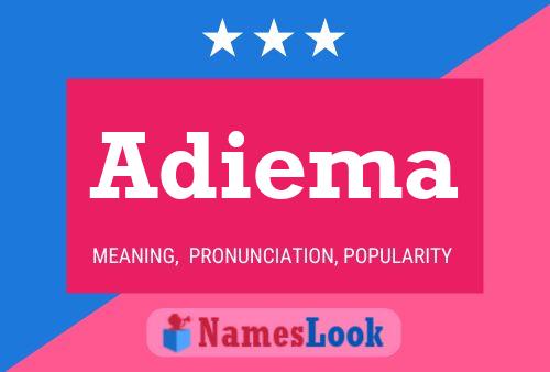 Adiema Name Poster