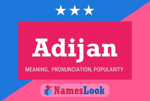 Adijan Name Poster