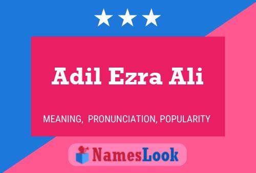 Adil Ezra Ali Name Poster