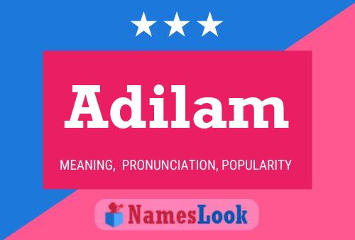 Adilam Name Poster