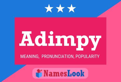 Adimpy Name Poster