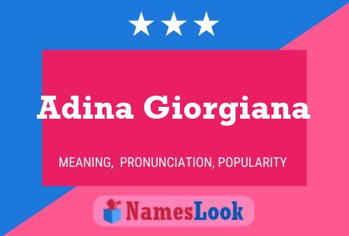 Adina Giorgiana Name Poster