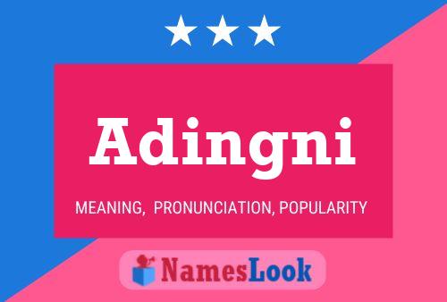 Adingni Name Poster