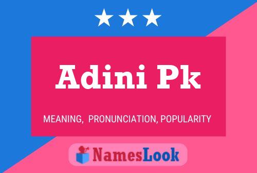 Adini Pk Name Poster