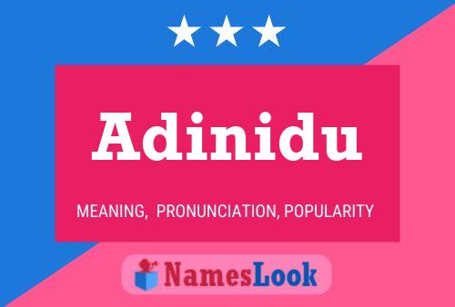 Adinidu Name Poster