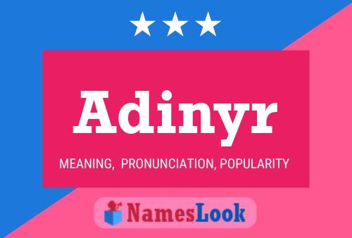 Adinyr Name Poster