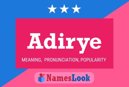 Adirye Name Poster