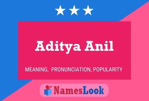 Aditya Anil Name Poster