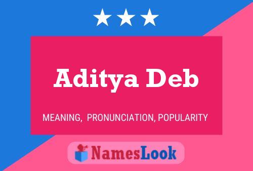 Aditya Deb Name Poster