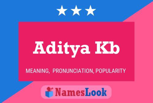 Aditya Kb Name Poster