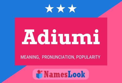 Adiumi Name Poster