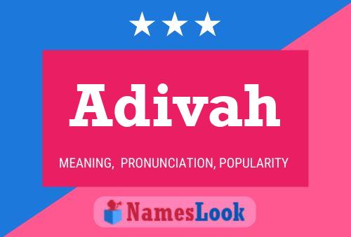 Adivah Name Poster