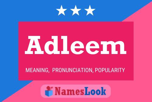 Adleem Name Poster