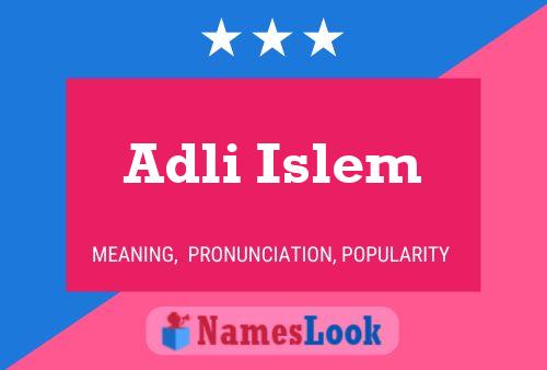 Adli Islem Name Poster