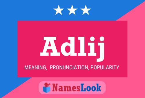 Adlij Name Poster