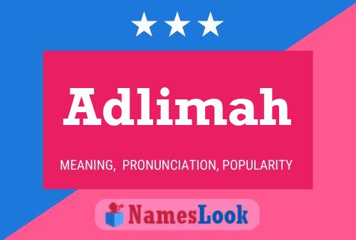 Adlimah Name Poster