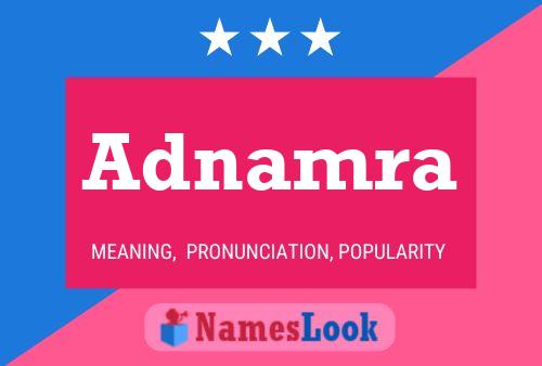 Adnamra Name Poster