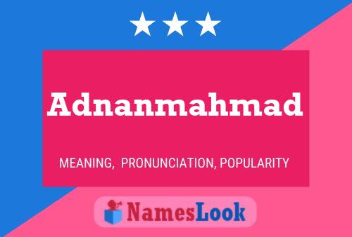 Adnanmahmad Name Poster