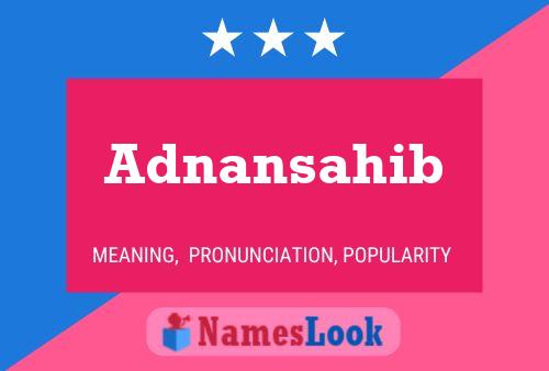 Adnansahib Name Poster