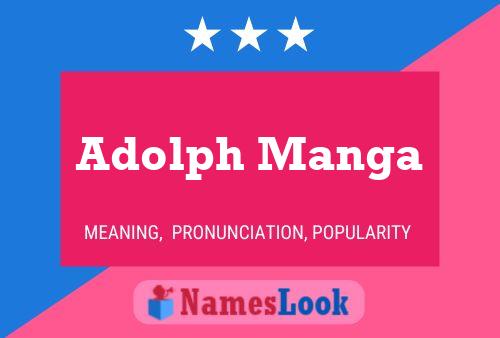 Adolph Manga Name Poster