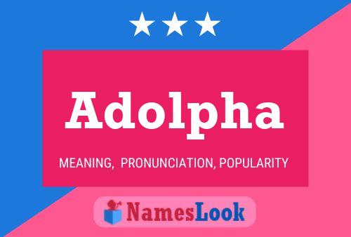 Adolpha Name Poster