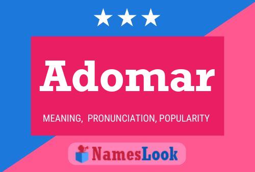 Adomar Name Poster