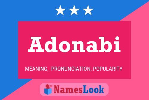 Adonabi Name Poster