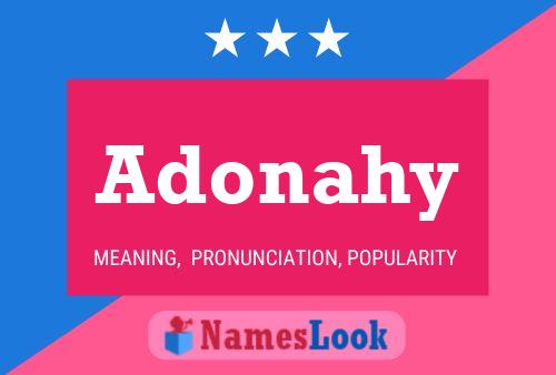 Adonahy Name Poster