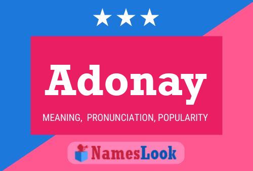 Adonay Name Poster