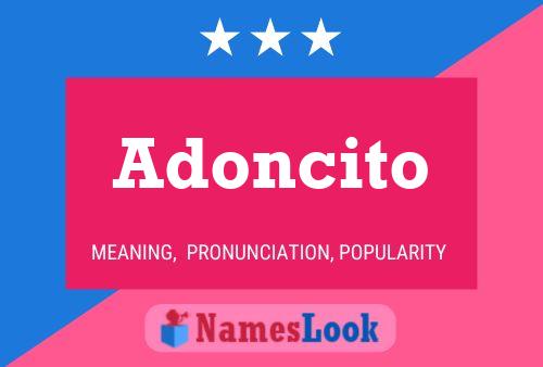 Adoncito Name Poster