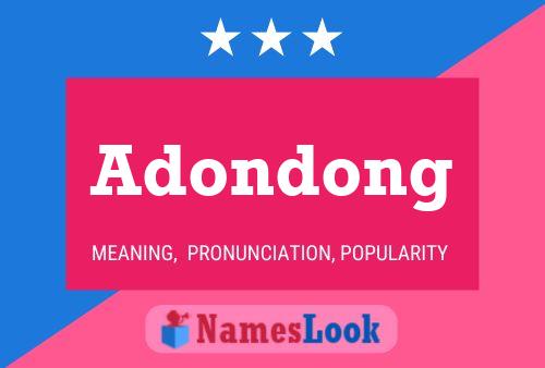 Adondong Name Poster