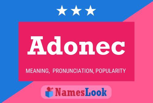 Adonec Name Poster