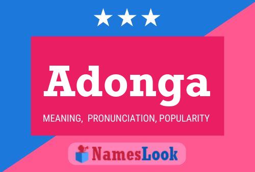 Adonga Name Poster