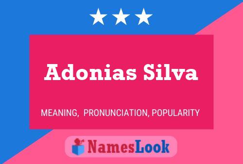 Adonias Silva Name Poster