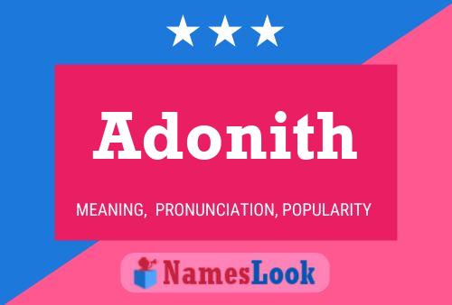 Adonith Name Poster