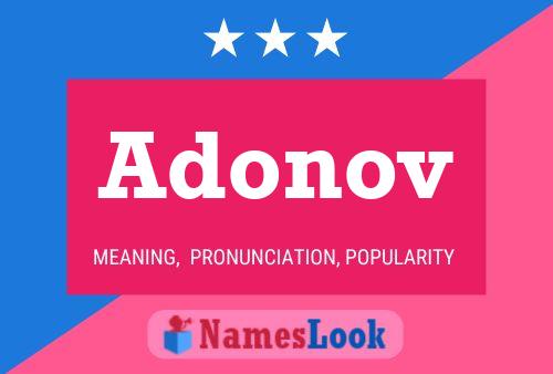 Adonov Name Poster