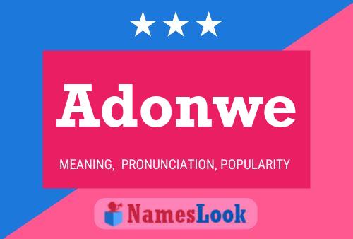 Adonwe Name Poster