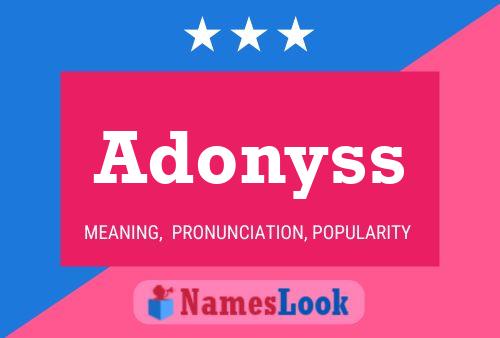 Adonyss Name Poster