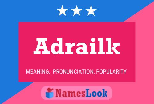 Adrailk Name Poster